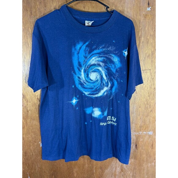 Vintage 70s 80s Hanes M51 Spiral Galaxy Space Solar System Universe Shirt XL USA - Picture 1 of 9
